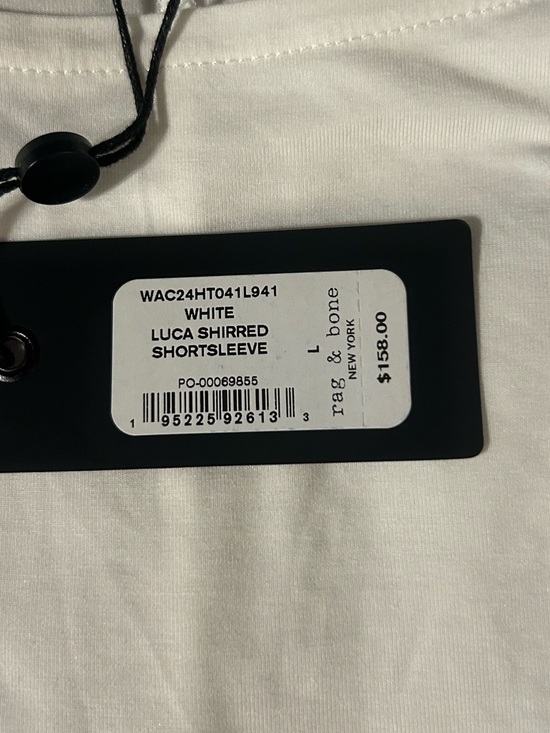 Rag & Bone Luca Shirred Short Sleeve Top - Picture 7 of 7